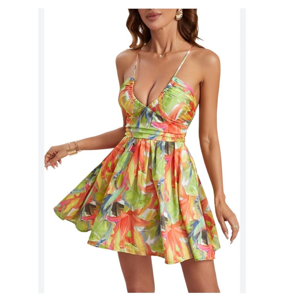Floral V-Neck Sundress
